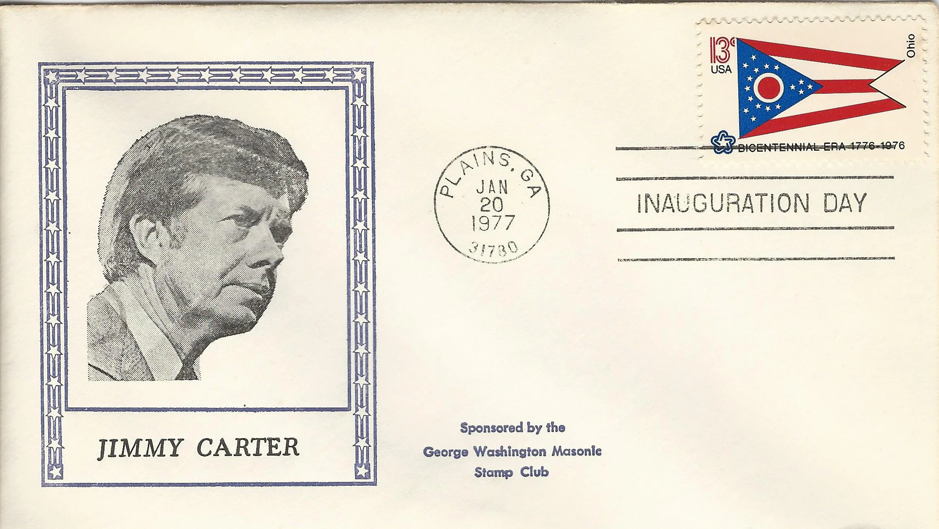 Inauguration Jimmy Carter Postmark #1: Washington, DC —&hellip;